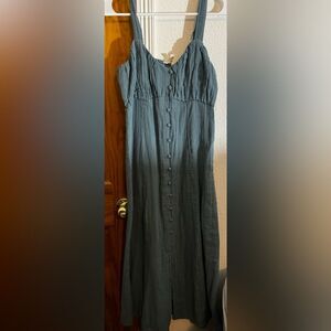 Sim & Sam Sage Blue Dress Medium Size